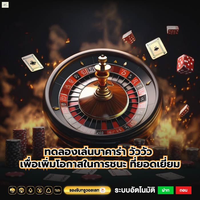 ทดลองเล่นบาคาร่า วัววัว เพื่อเพิ่มโอกาสในการชนะ ที่ยอดเยี่ยม
